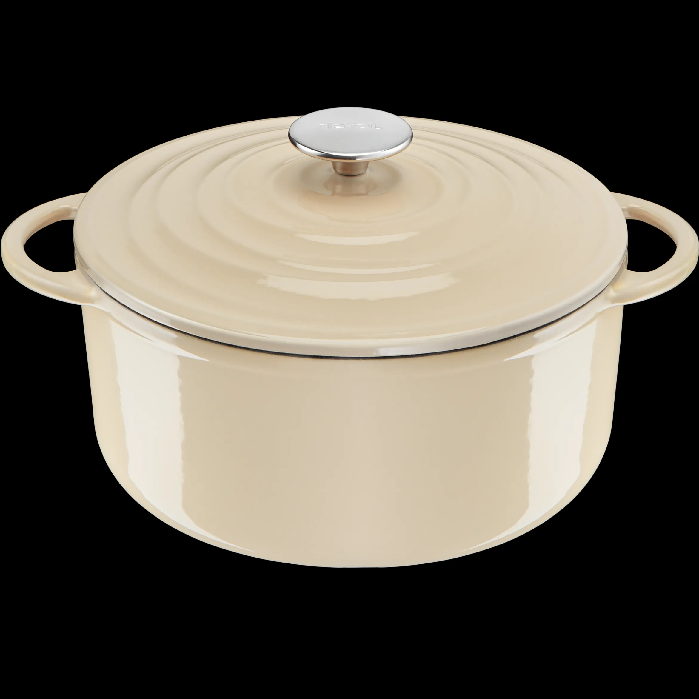 Lov Gusseisen Kochtopf 25cm beige, E25904