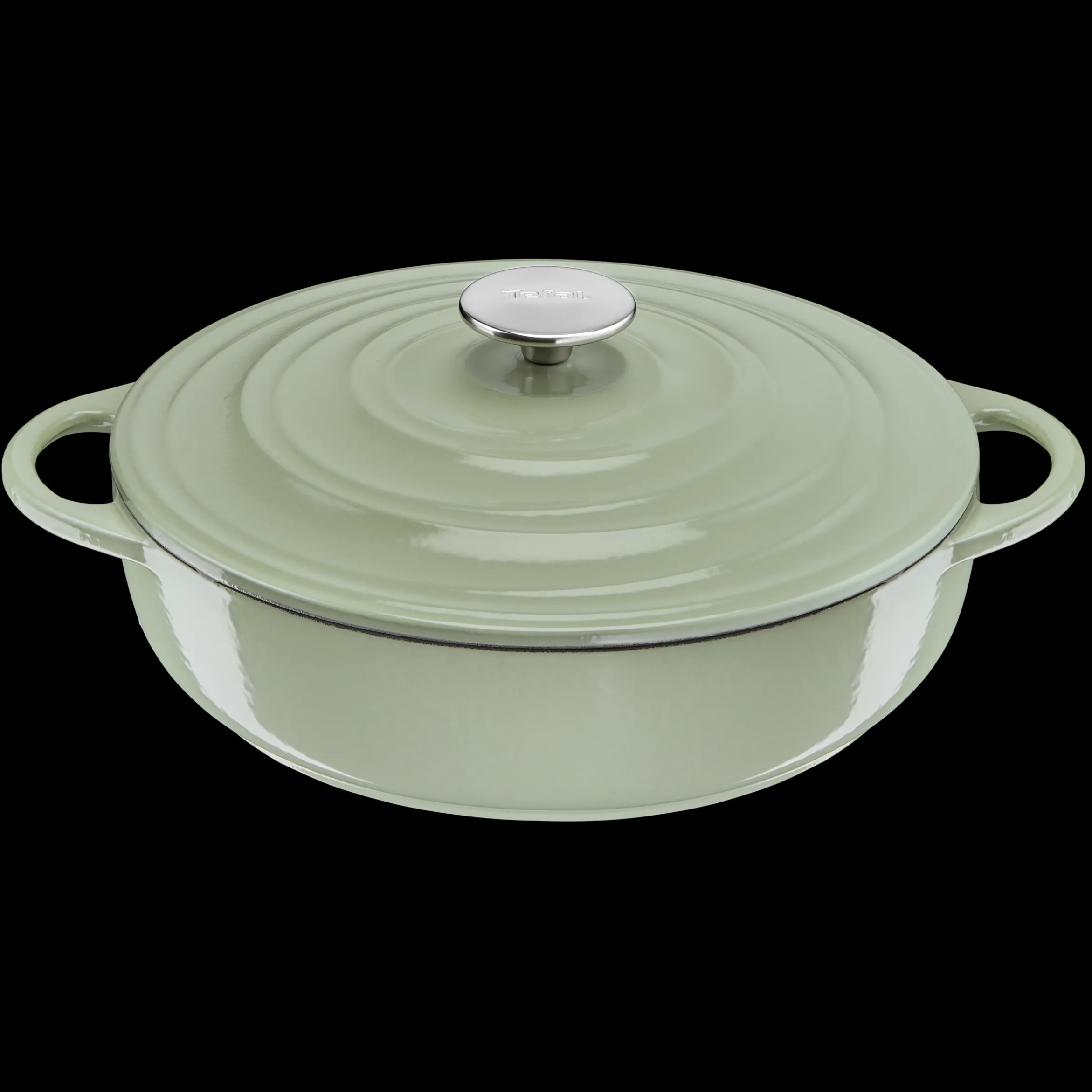 Lov Gusseisen Servierpfanne 28cm hellgrün, E25872