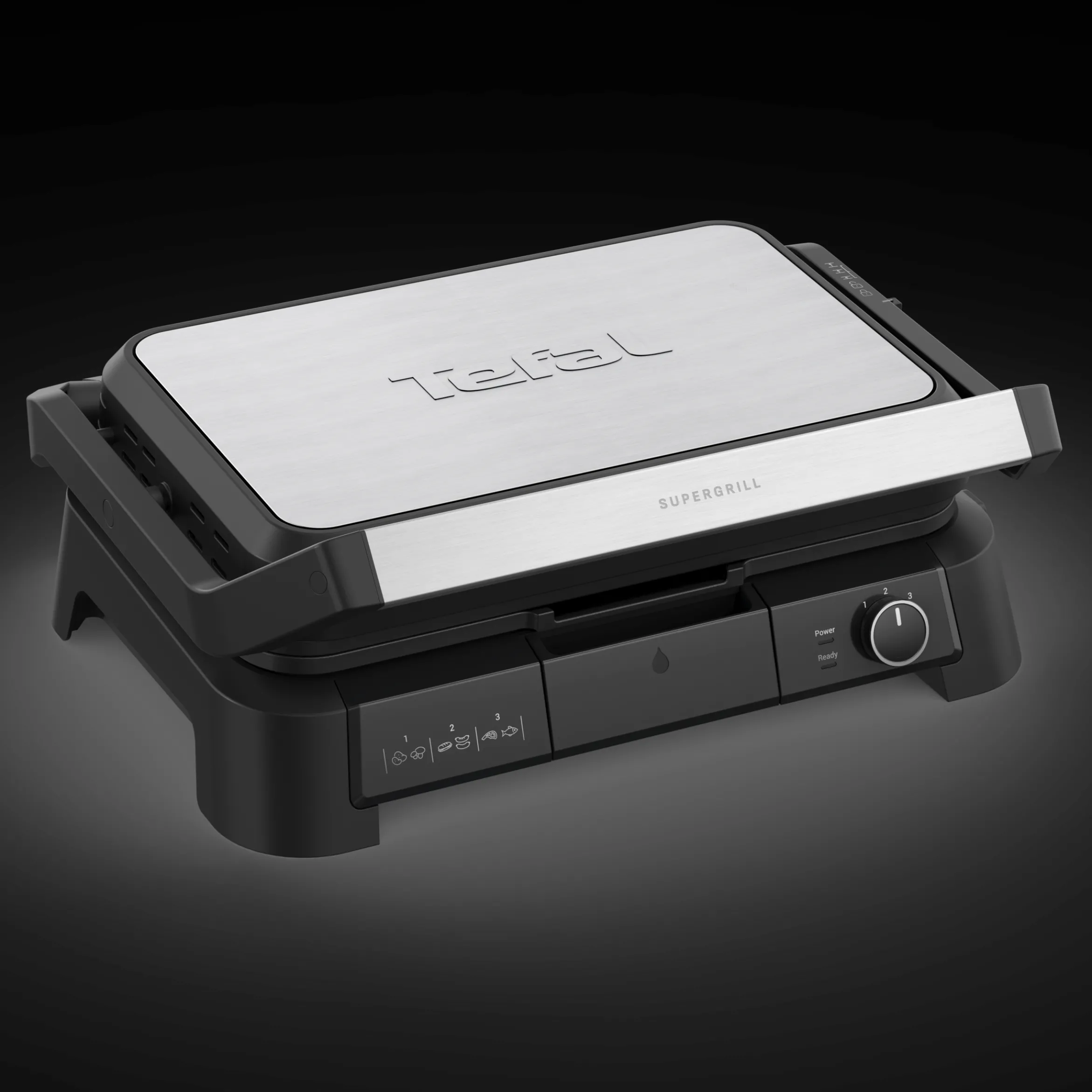 SuperGrill 3in1 XL, Kontaktgrill, Barbecue- & Ofenposition